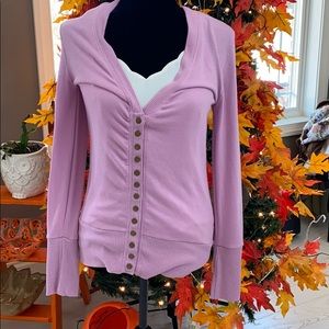 Size Medium Purple cardigan sweater